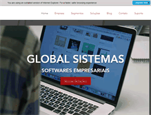 Tablet Screenshot of globalsistemas.com.br